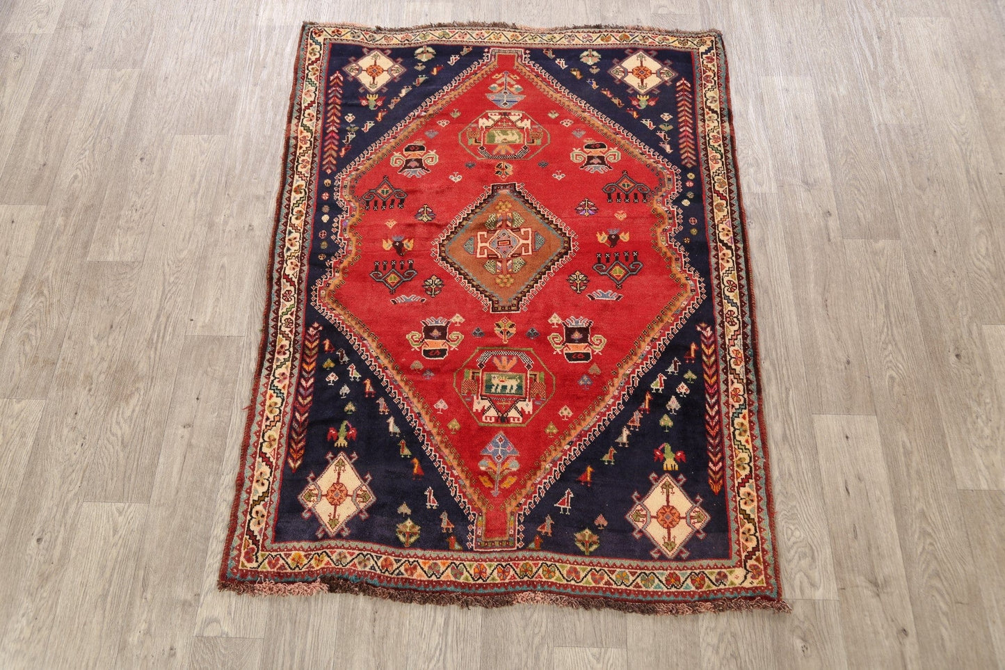 Abadeh Nafar Persian Area Rug 4x5