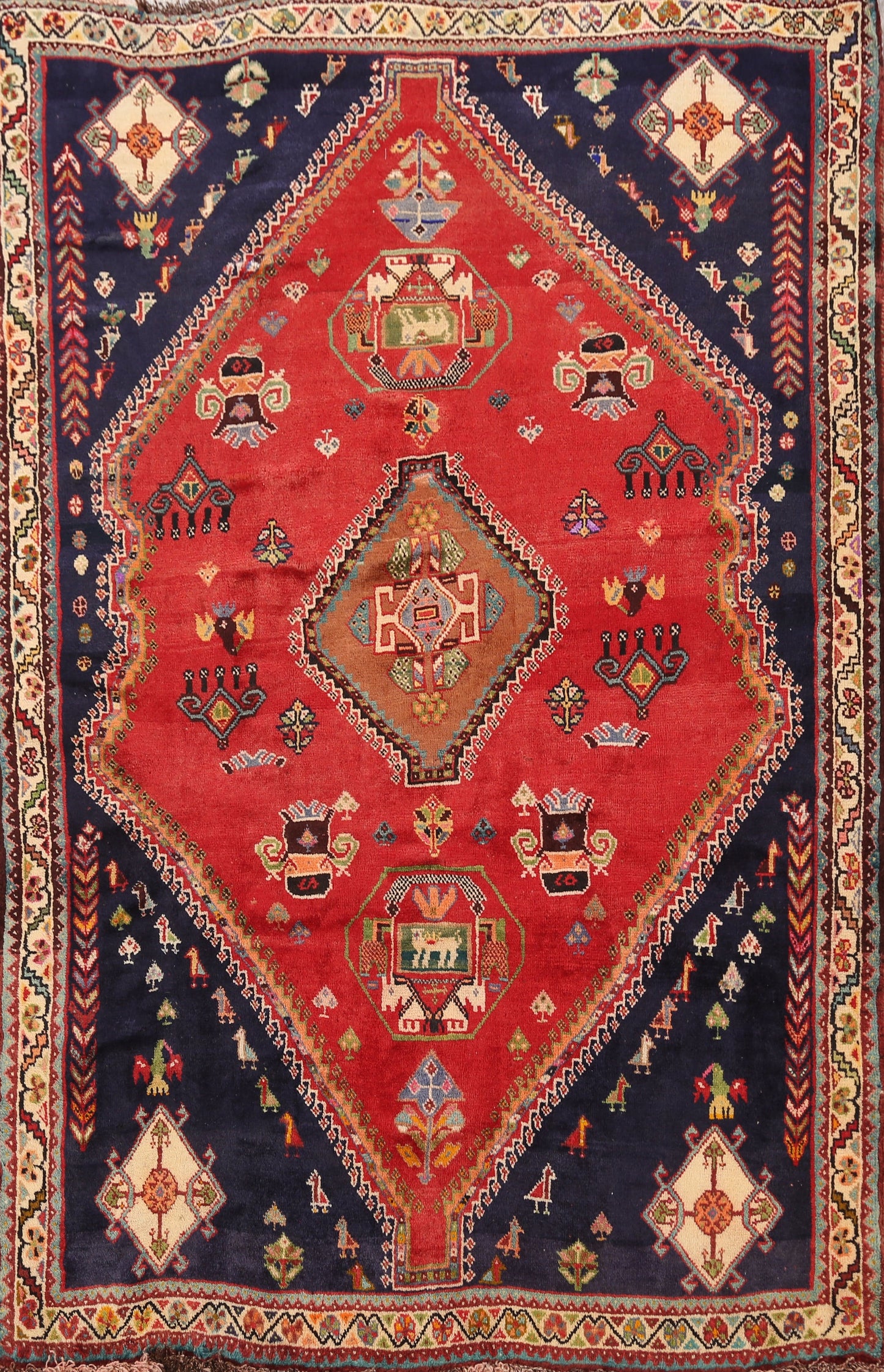 Abadeh Nafar Persian Area Rug 4x5