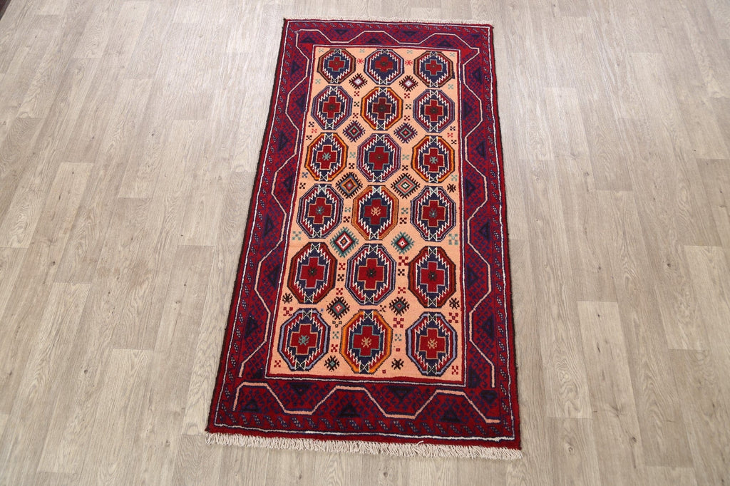 Balouch Afghan Oriental Area Rug 3x6