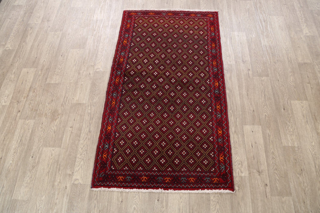 Balouch Afghan Oriental Area Rug 3x6