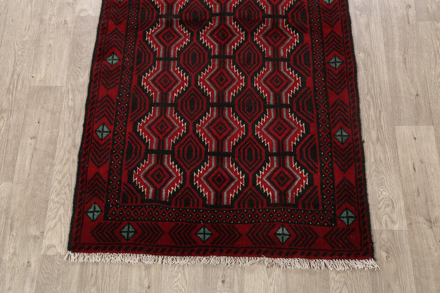 Balouch Afghan Oriental Area Rug 3x6