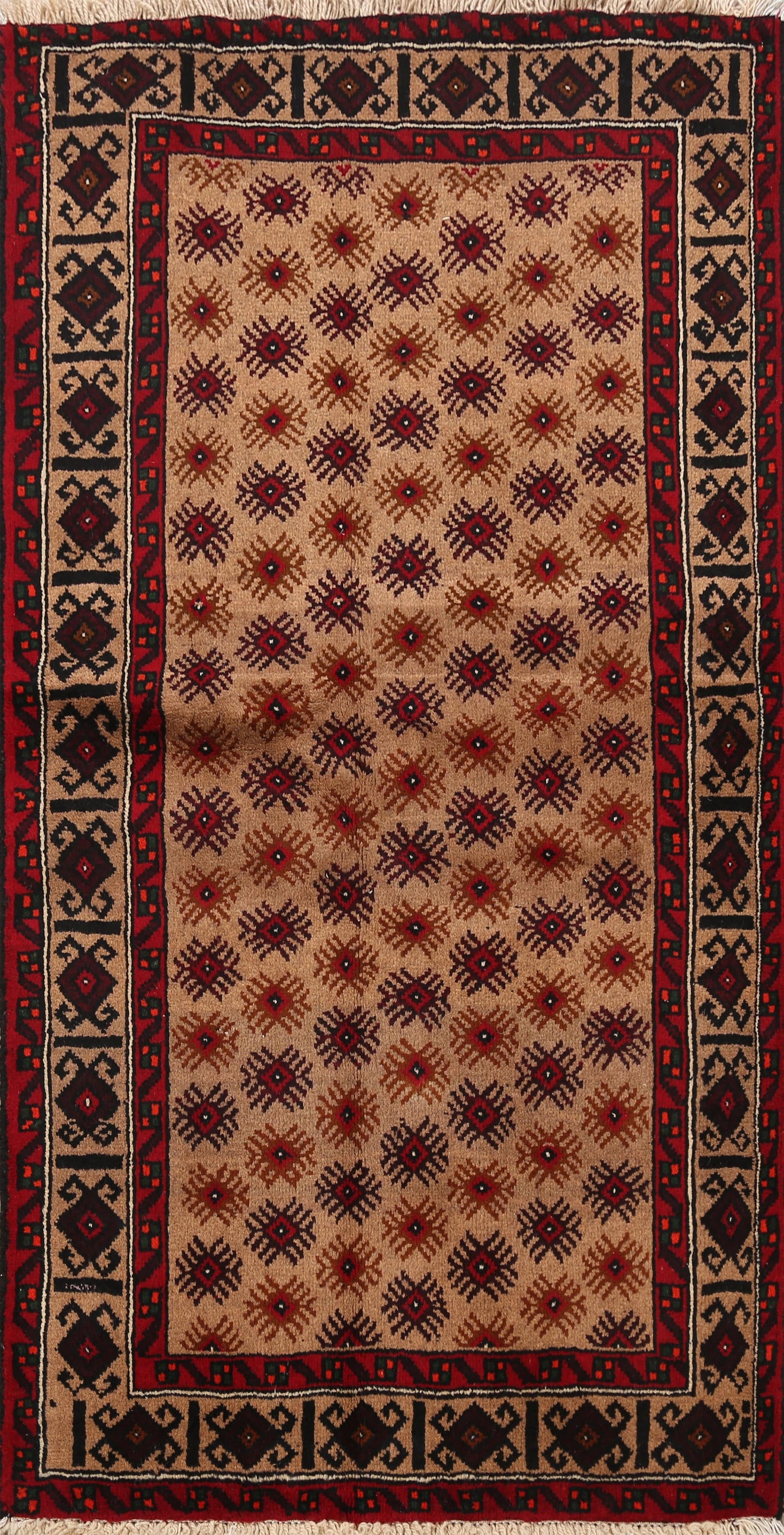 Balouch Afghan Oriental Area Rug 3x5