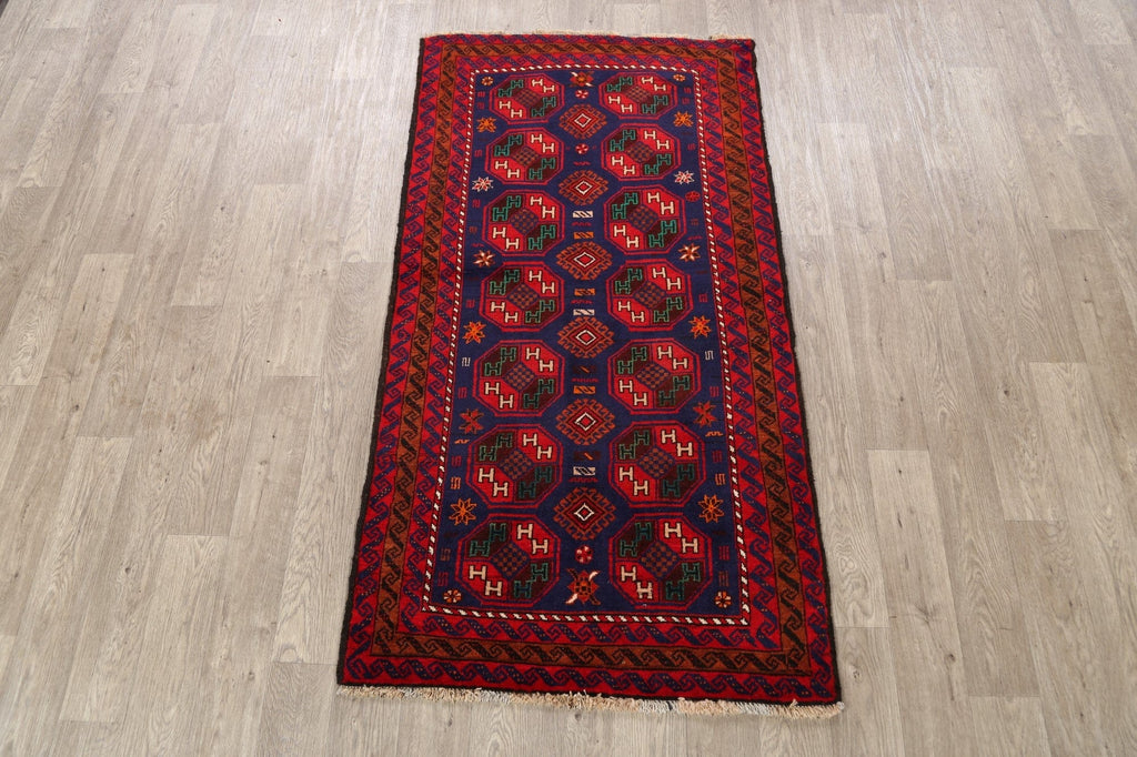 Balouch Afghan Oriental Area Rug 3x6