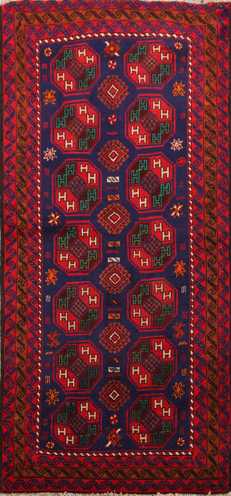 Balouch Afghan Oriental Area Rug 3x6