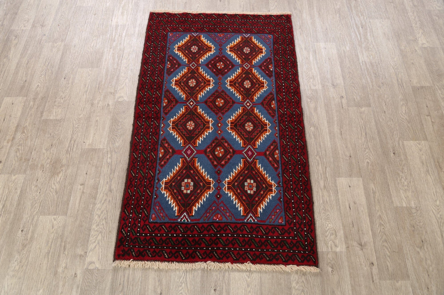 Balouch Afghan Oriental Area Rug 3x6