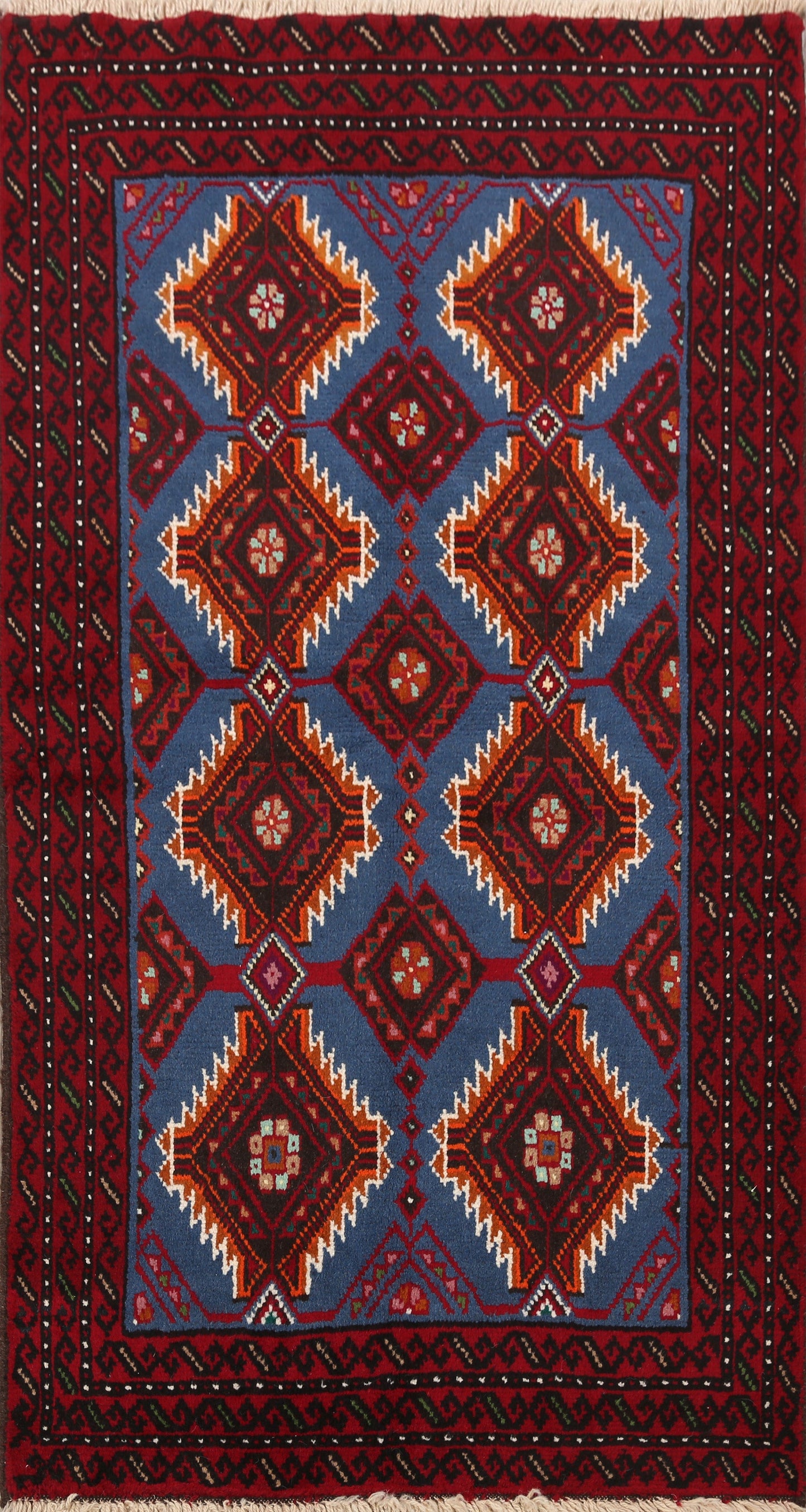 Balouch Afghan Oriental Area Rug 3x6