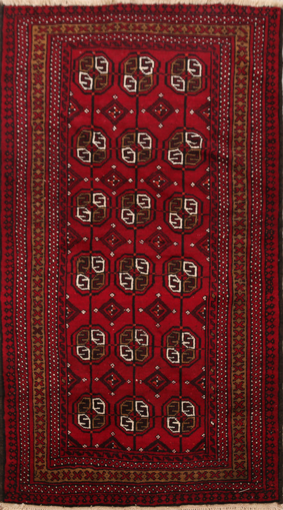 Balouch Afghan Oriental Area Rug 4x6