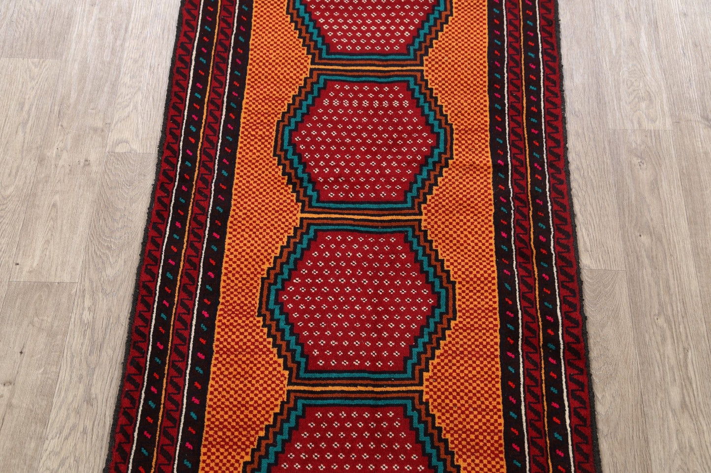 Balouch Afghan Oriental Area Rug 3x6