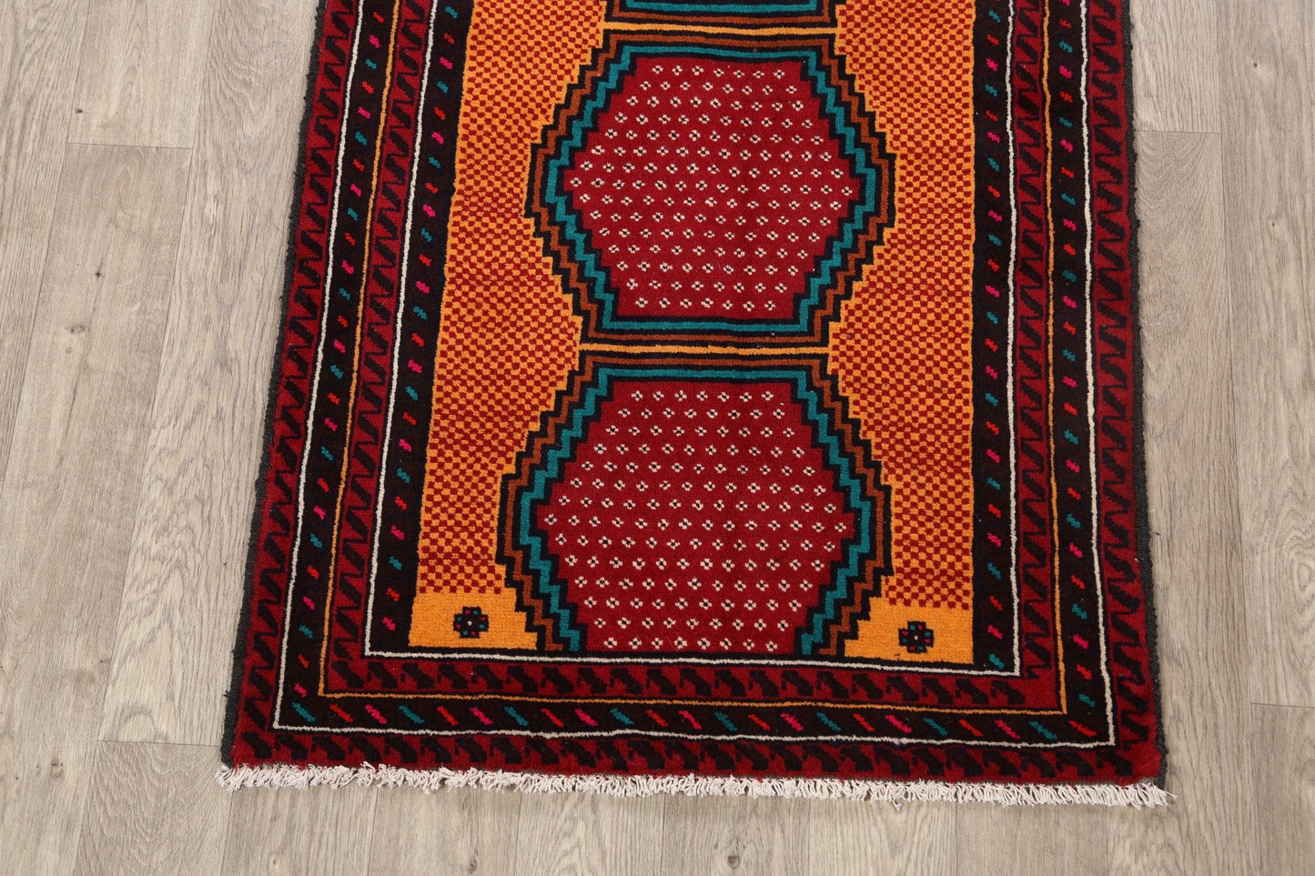 Balouch Afghan Oriental Area Rug 3x6