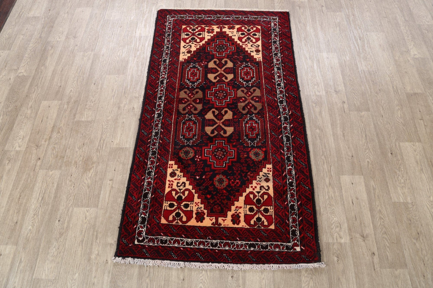 Balouch Afghan Oriental Area Rug 4x7