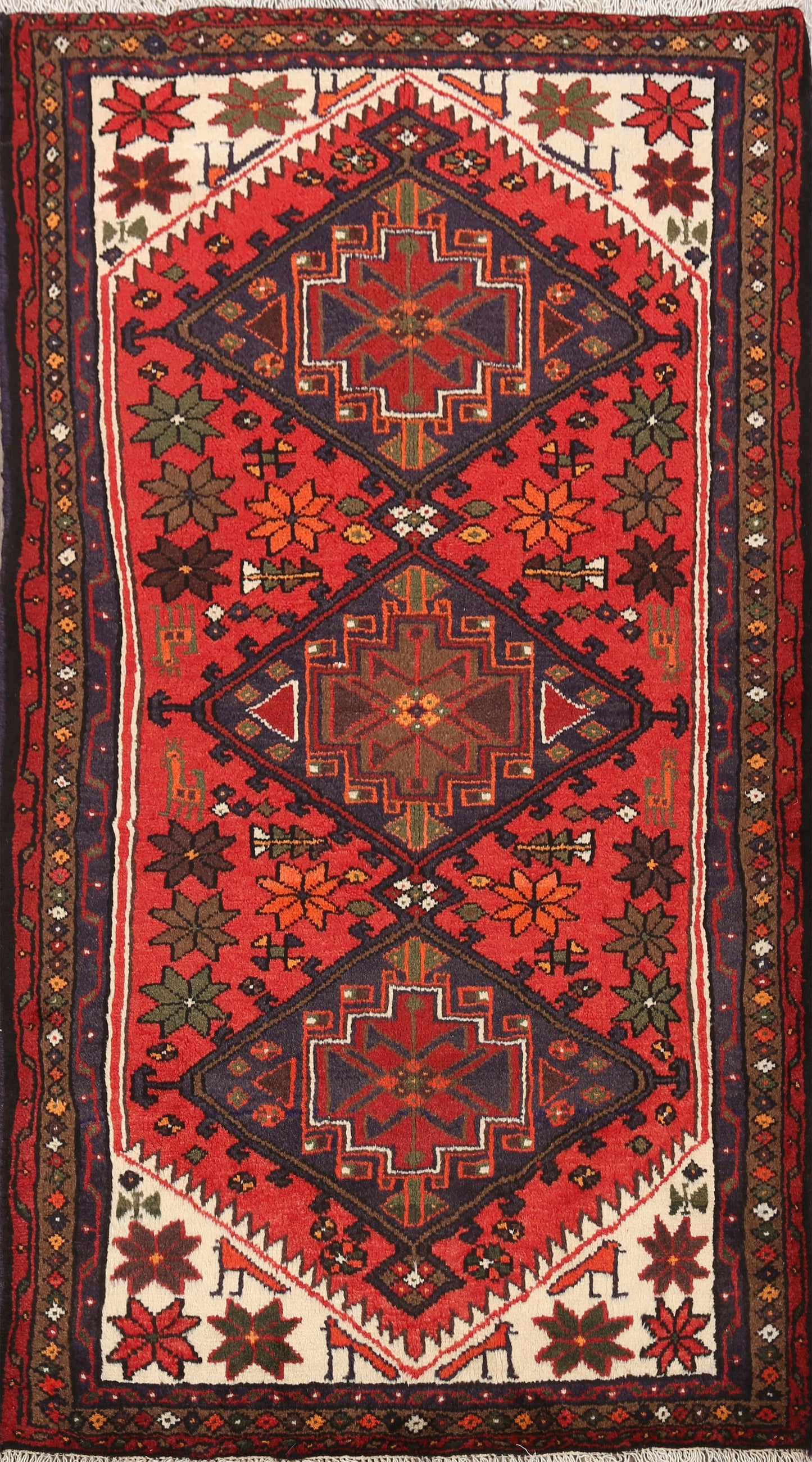 Hamedan Persian Area Rug 3x5