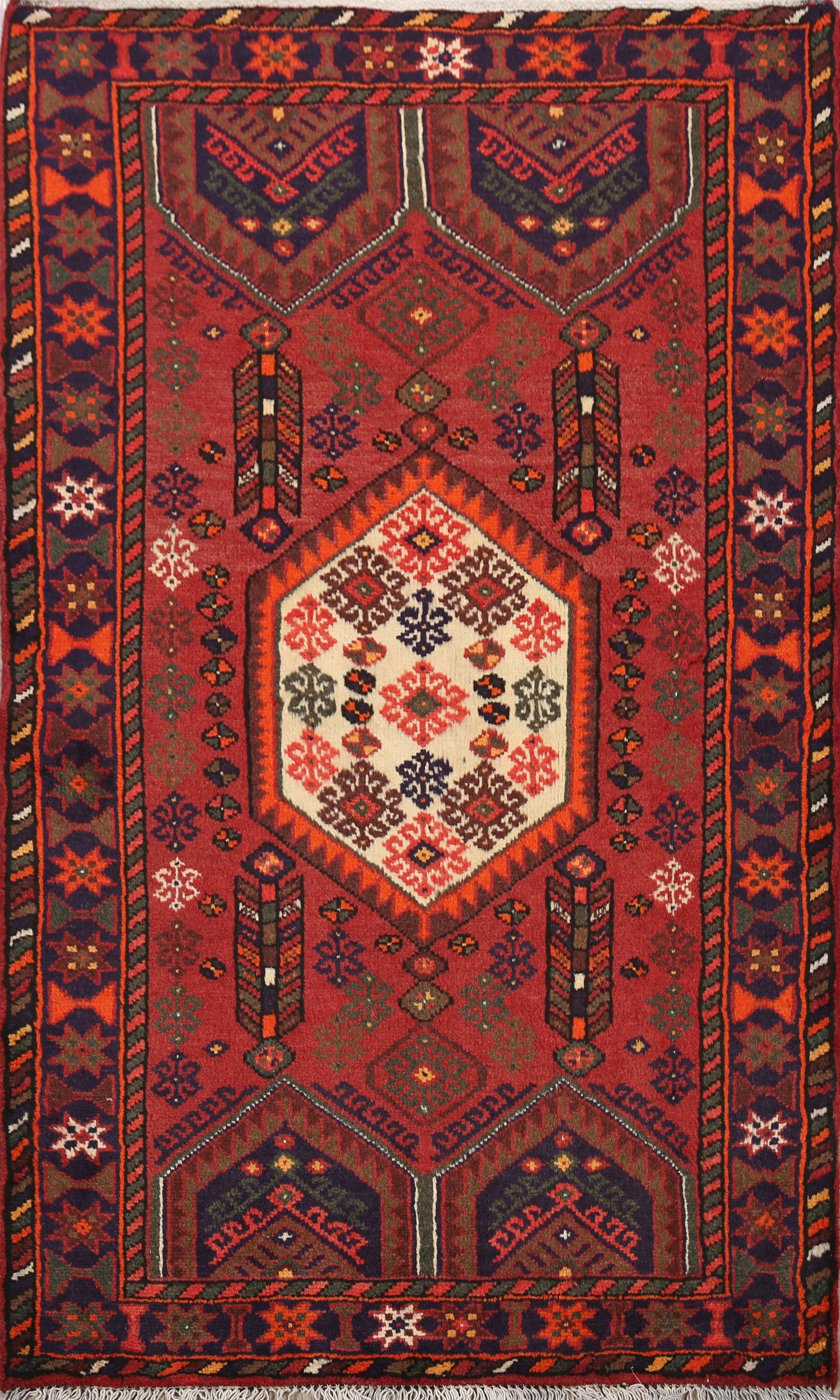 Hamedan Persian Area Rug 3x5