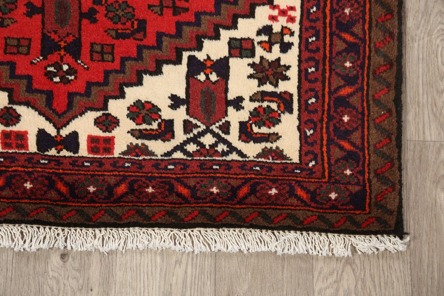 Tribal Hamedan Persian Area Rug 3x5