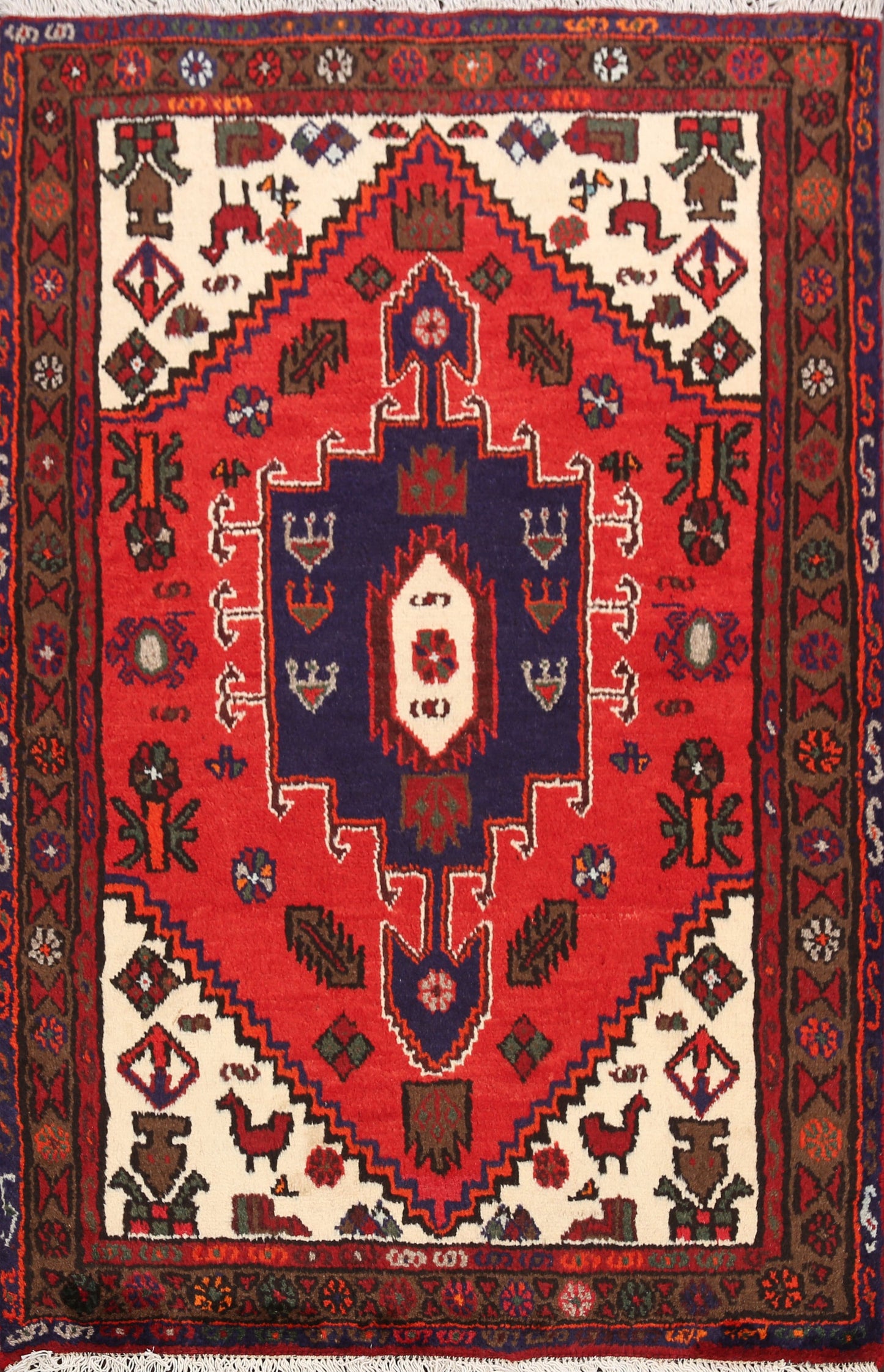 Hamedan Persian Area Rug 3x5