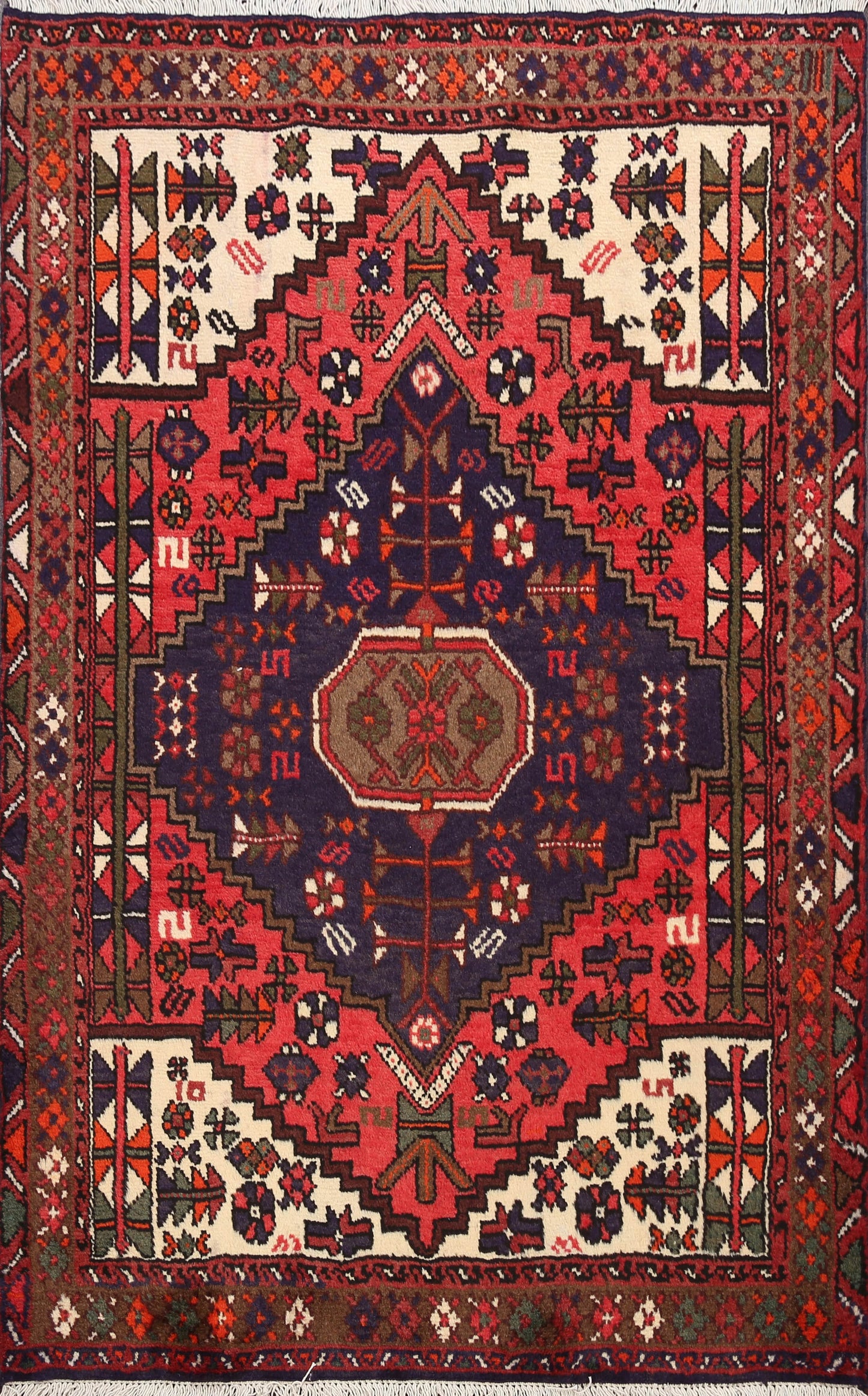 Hamedan Persian Area Rug 3x5