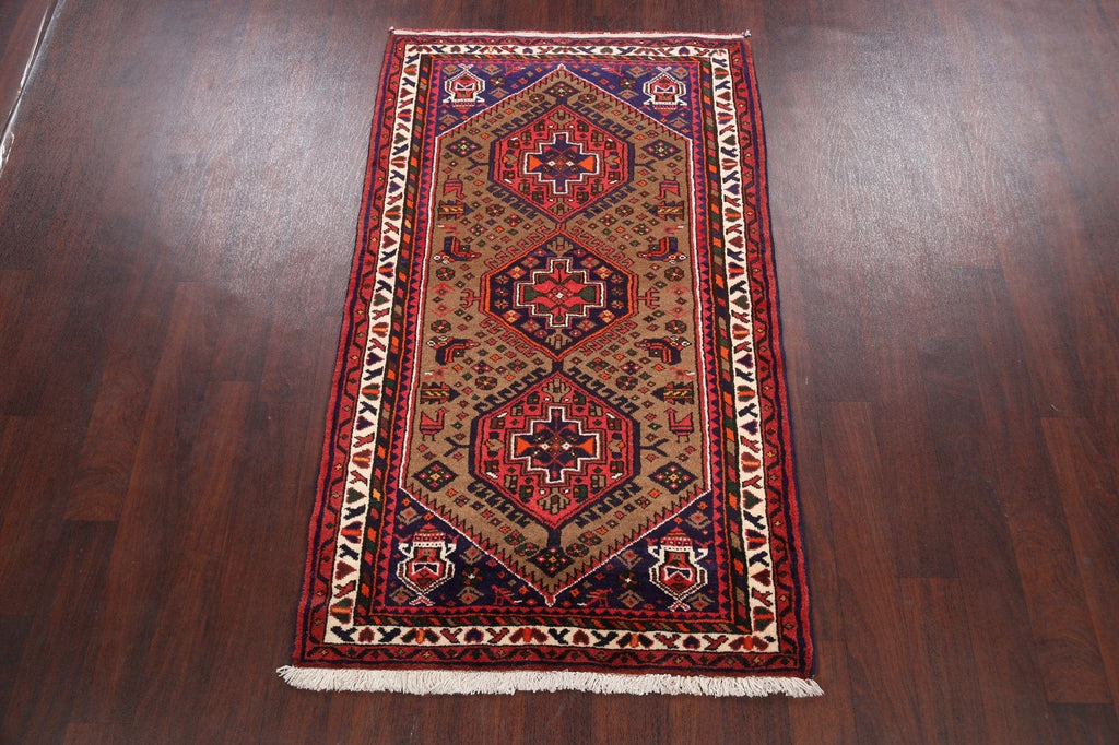 Tribal Hamedan Persian Area Rug 3x6