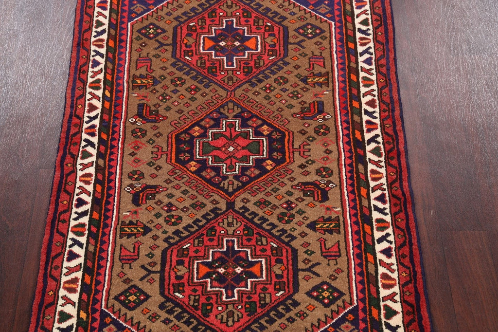 Tribal Hamedan Persian Area Rug 3x6