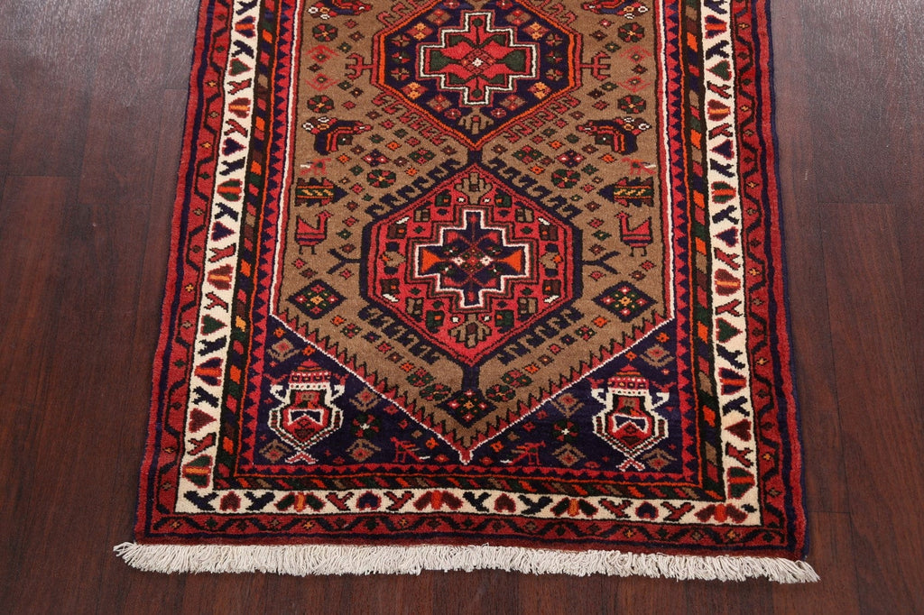 Tribal Hamedan Persian Area Rug 3x6