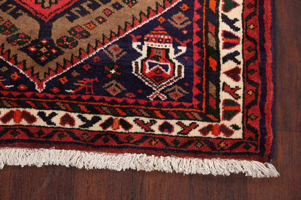 Tribal Hamedan Persian Area Rug 3x6