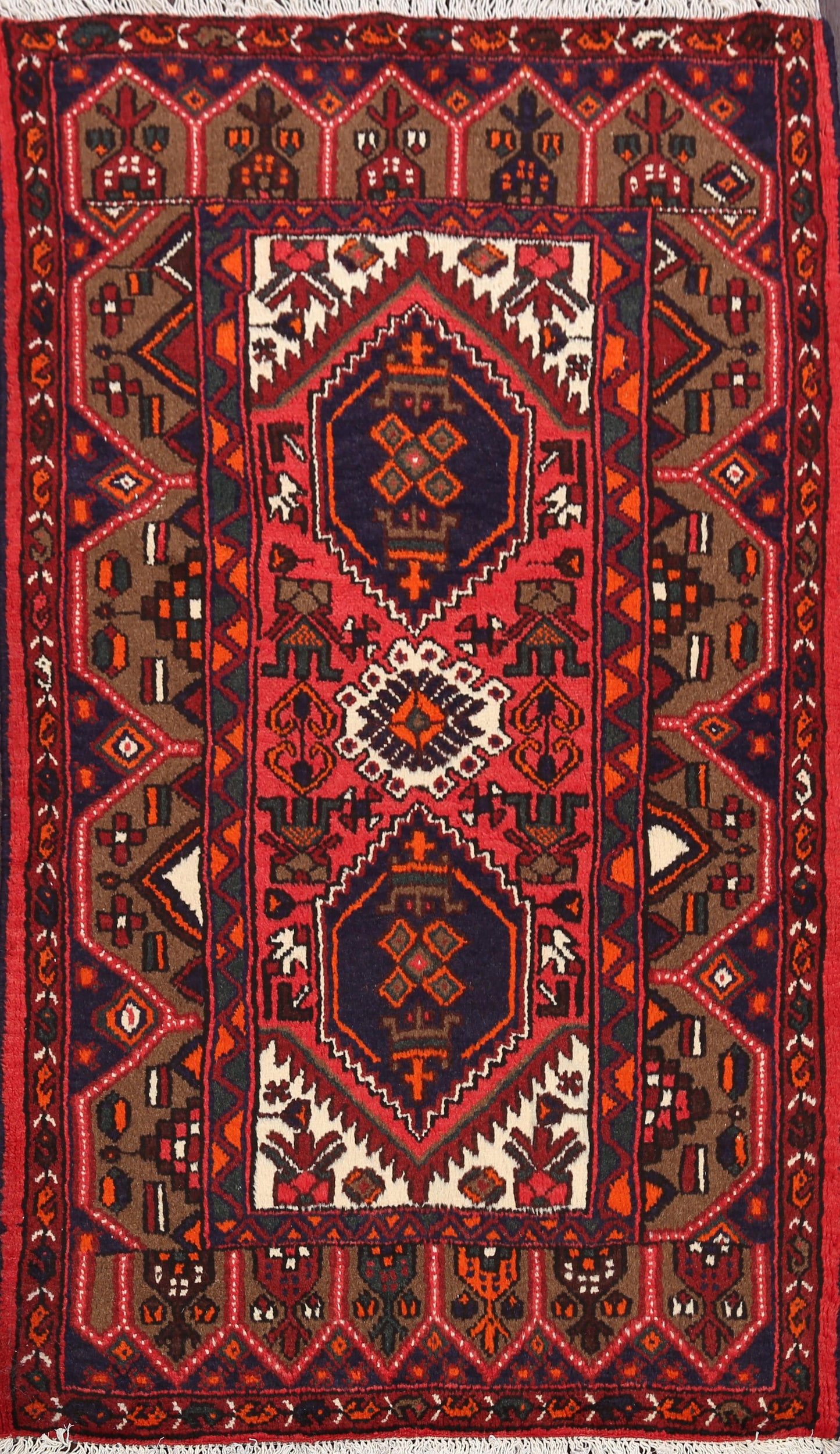 Hamedan Persian Area Rug 3x5