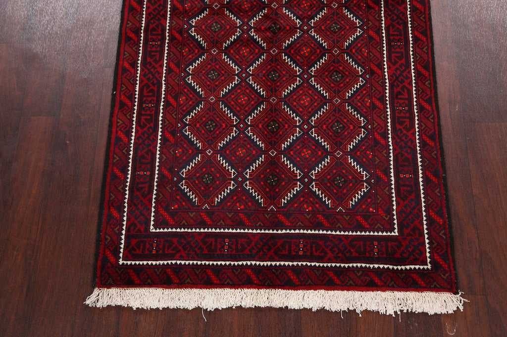 Balouch Afghan Oriental Area Rug 3x6