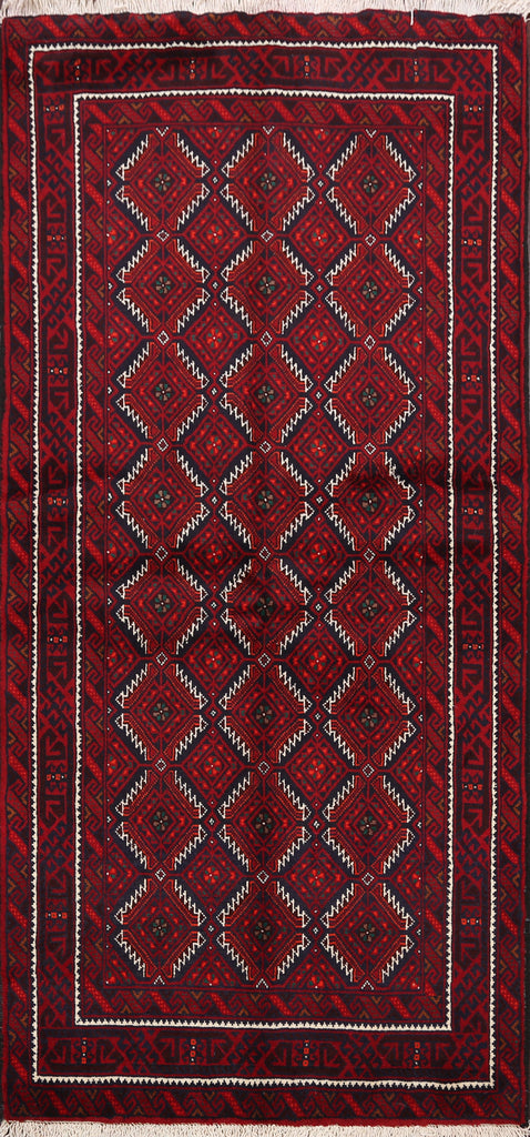 Balouch Afghan Oriental Area Rug 3x6