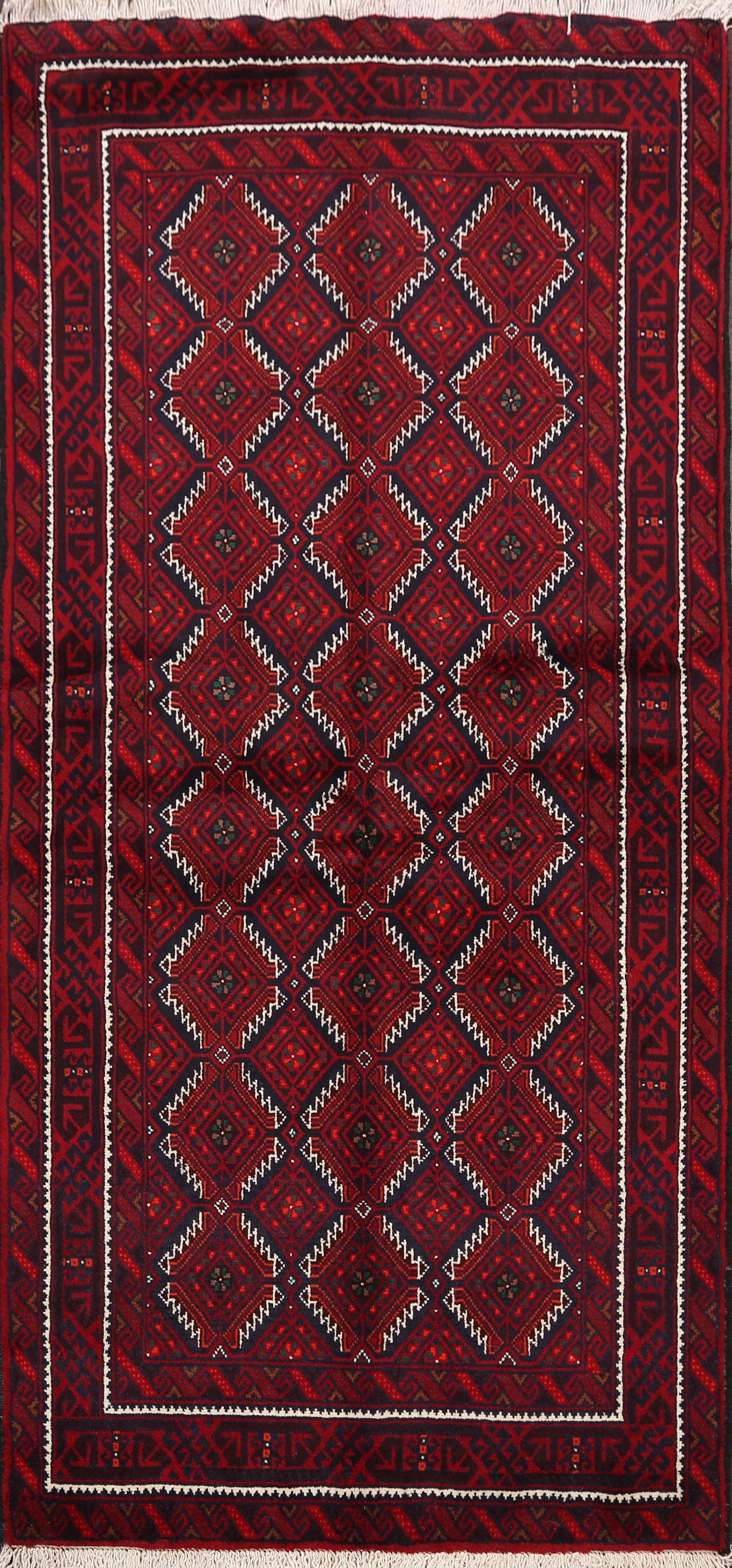 Balouch Afghan Oriental Area Rug 3x6