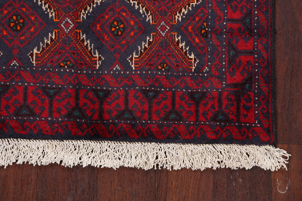 Balouch Afghan Oriental Area Rug 3x6