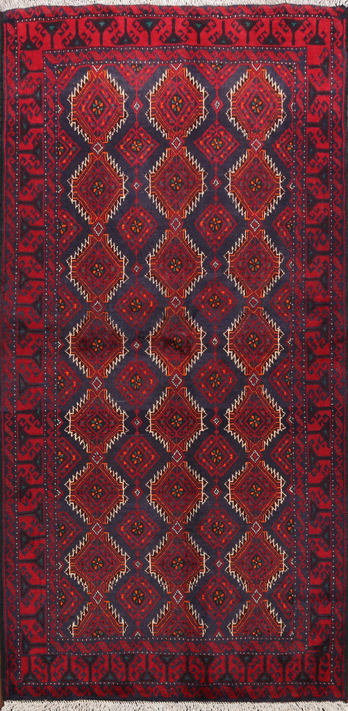 Balouch Afghan Oriental Area Rug 3x6