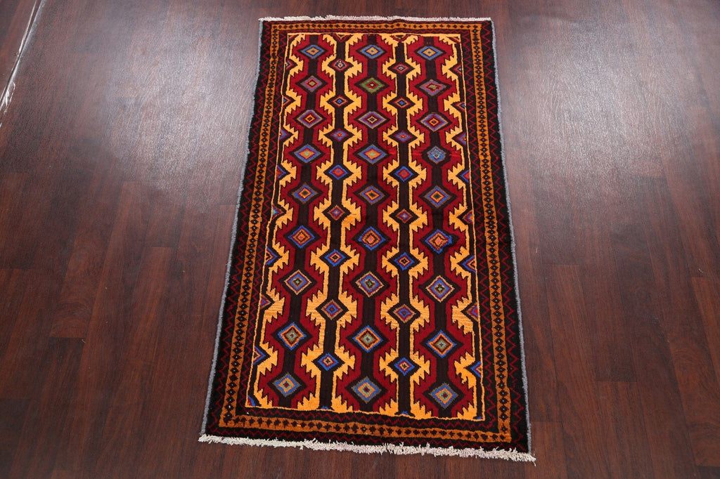 Balouch Afghan Oriental Area Rug 3x6