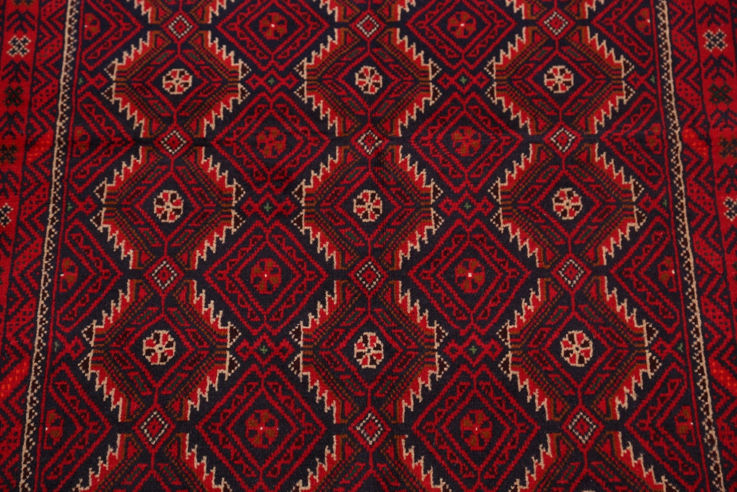 Balouch Afghan Oriental Area Rug 4x6