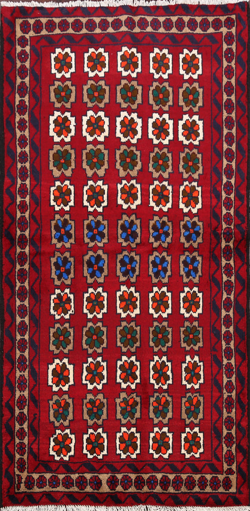 Balouch Afghan Oriental Area Rug 3x6