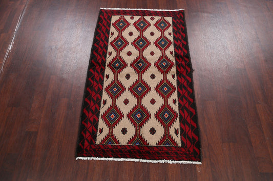 Balouch Afghan Oriental Area Rug 4x6