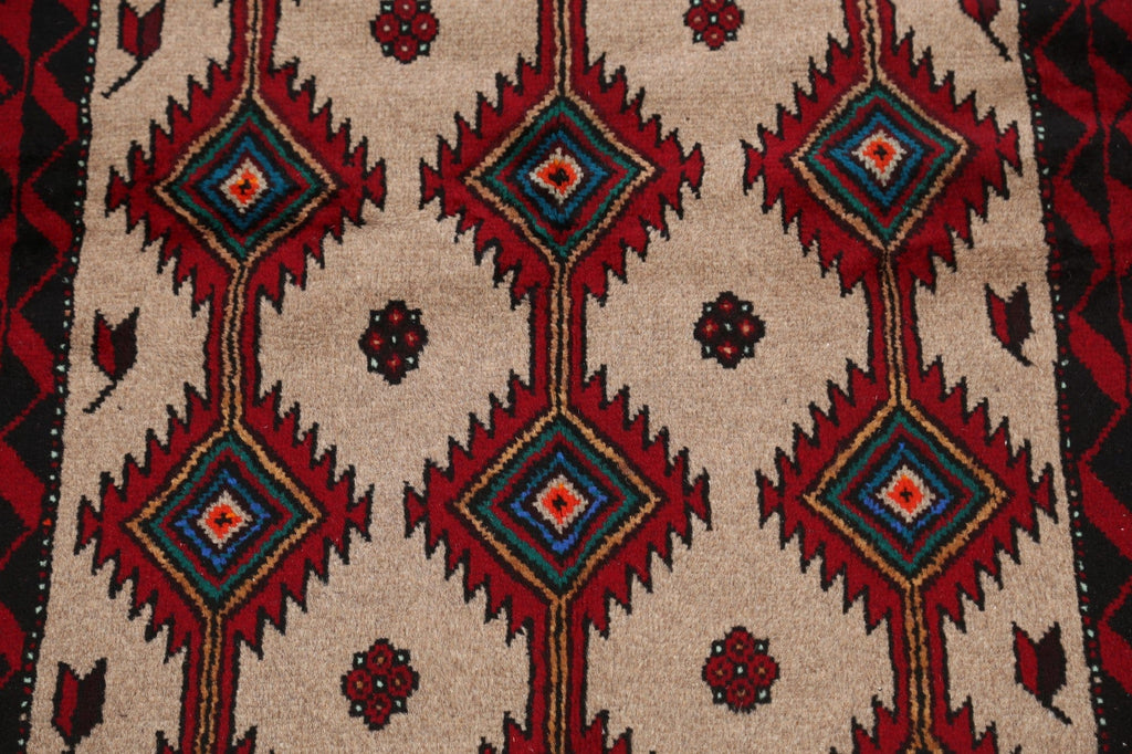 Balouch Afghan Oriental Area Rug 4x6