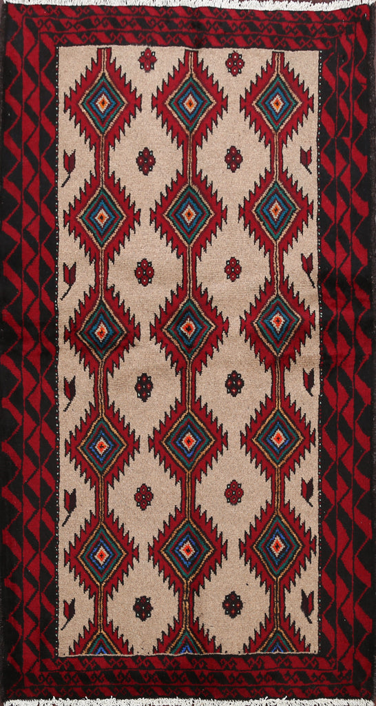 Balouch Afghan Oriental Area Rug 4x6