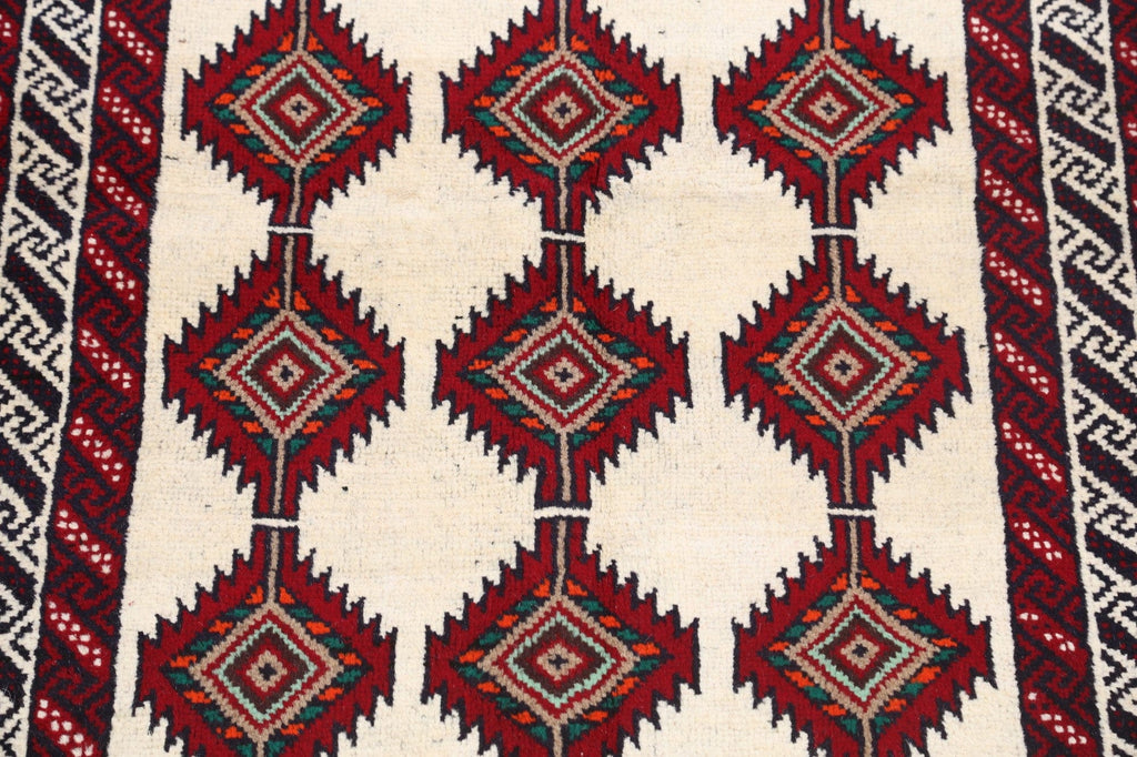 Balouch Afghan Oriental Area Rug 3x6