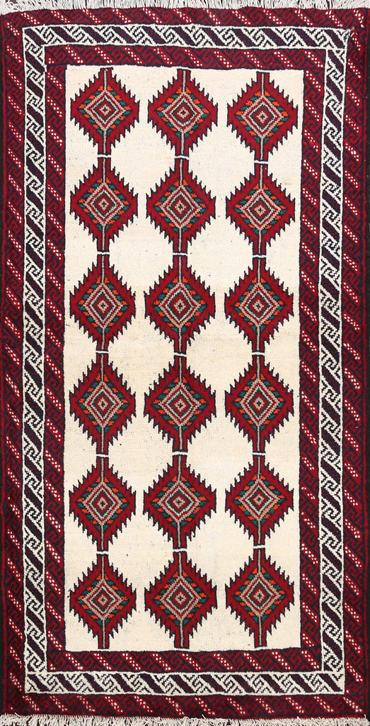 Balouch Afghan Oriental Area Rug 3x6