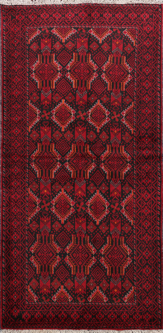 Balouch Afghan Oriental Area Rug 3x6