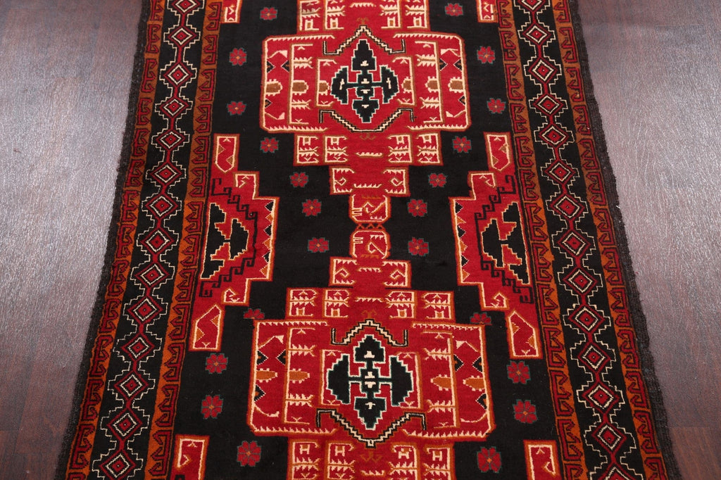 Tribal Zanjan Persian Area Rug 4x7