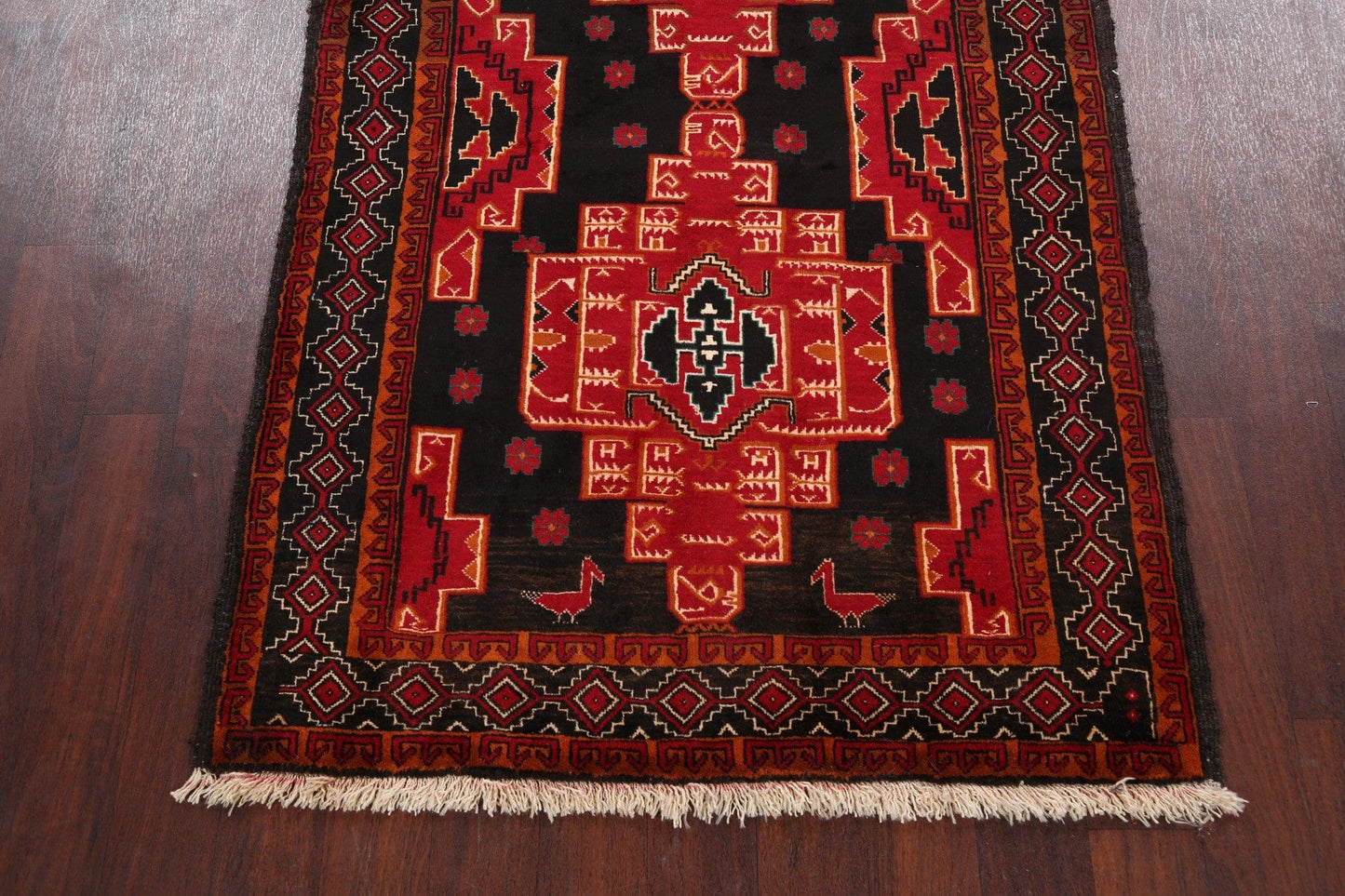 Tribal Zanjan Persian Area Rug 4x7