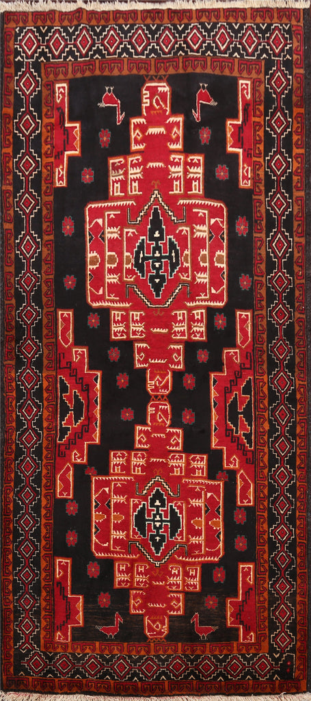 Tribal Zanjan Persian Area Rug 4x7