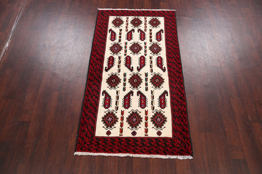 Balouch Afghan Oriental Area Rug 3x6