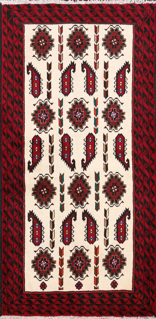 Balouch Afghan Oriental Area Rug 3x6