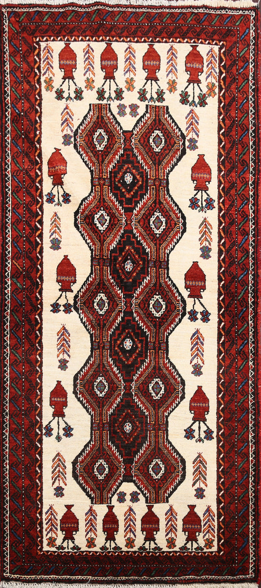 Balouch Afghan Oriental Area Rug 3x6