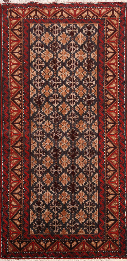 Balouch Afghan Oriental Area Rug 3x6