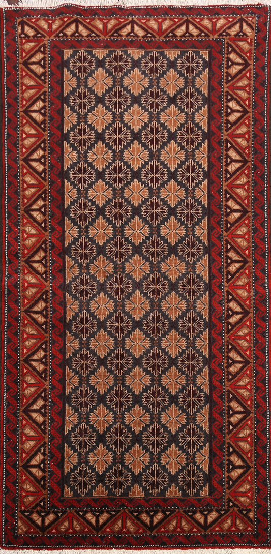 Balouch Afghan Oriental Area Rug 3x6