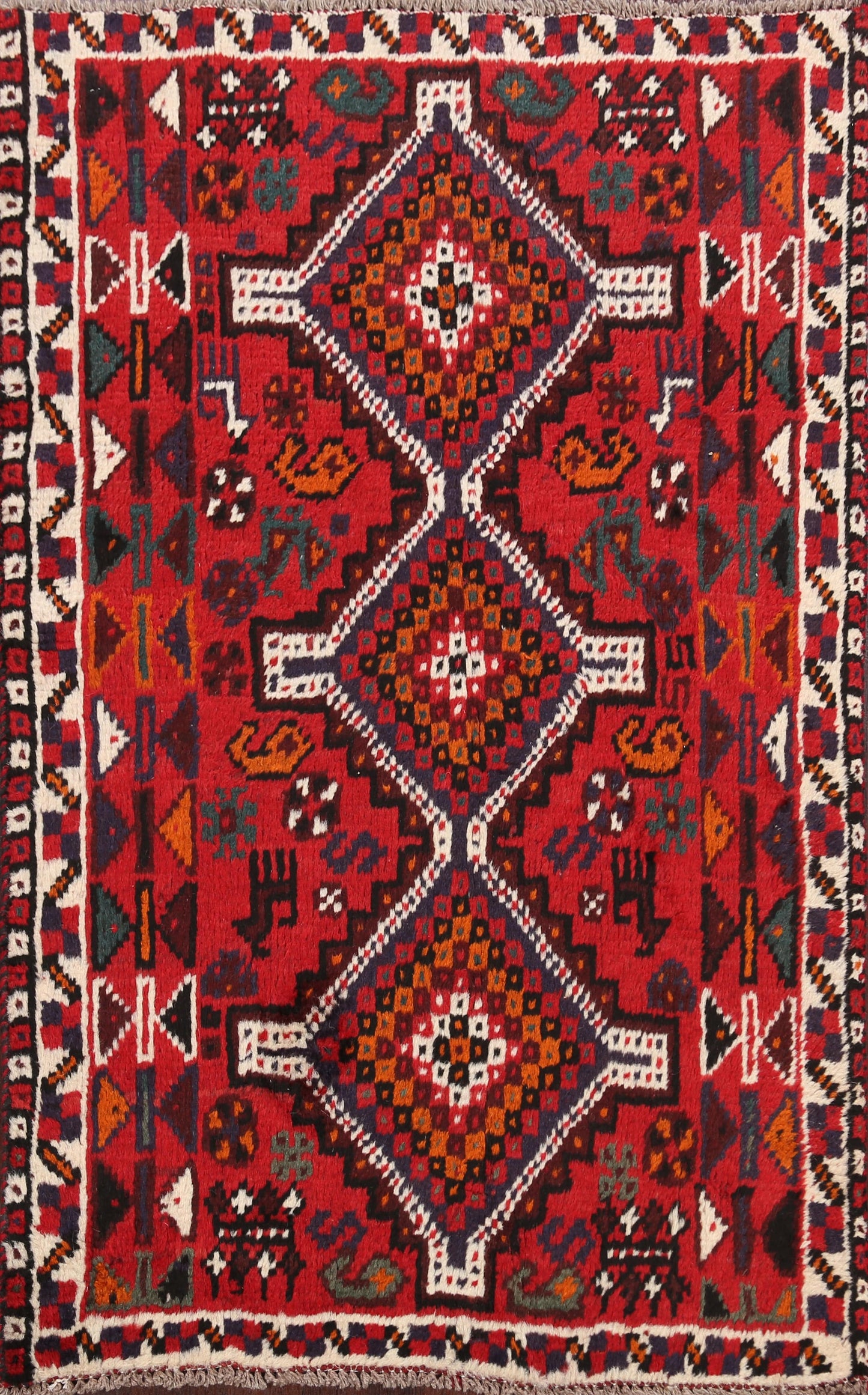 Tribal Shiraz Persian Area Rug 3x5