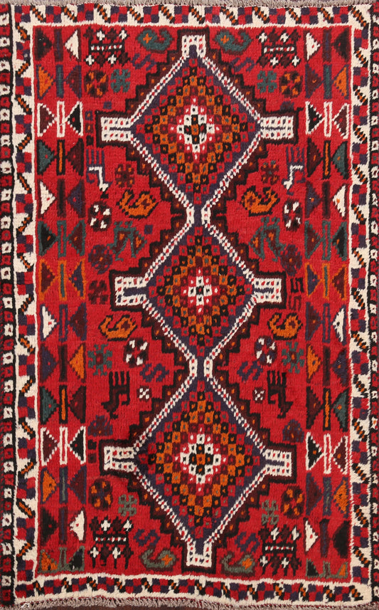 Tribal Shiraz Persian Area Rug 3x5