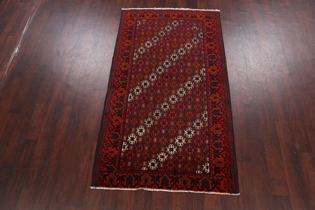 Balouch Afghan Oriental Area Rug 4x7