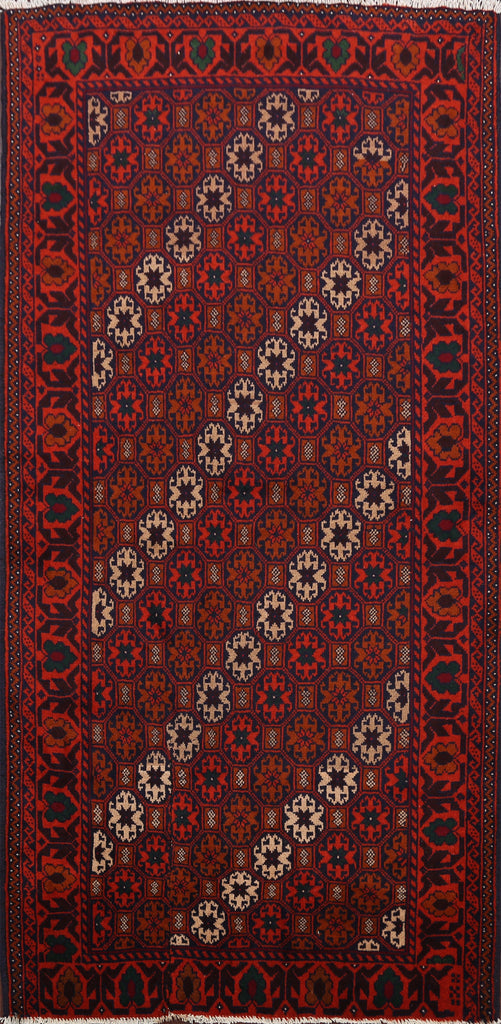 Balouch Afghan Oriental Area Rug 4x7